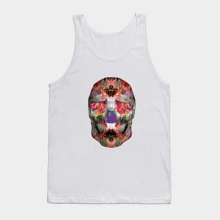 Funky Floral Skull Tank Top